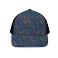 Cute Sea Turtle Pattern Print Black Mesh Trucker Hat