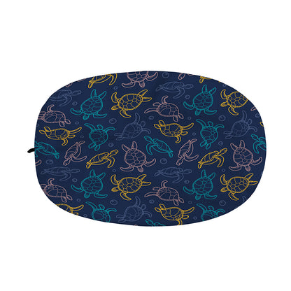 Cute Sea Turtle Pattern Print Car Side Mirror Covers
