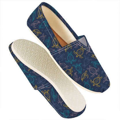 Cute Sea Turtle Pattern Print Casual Shoes