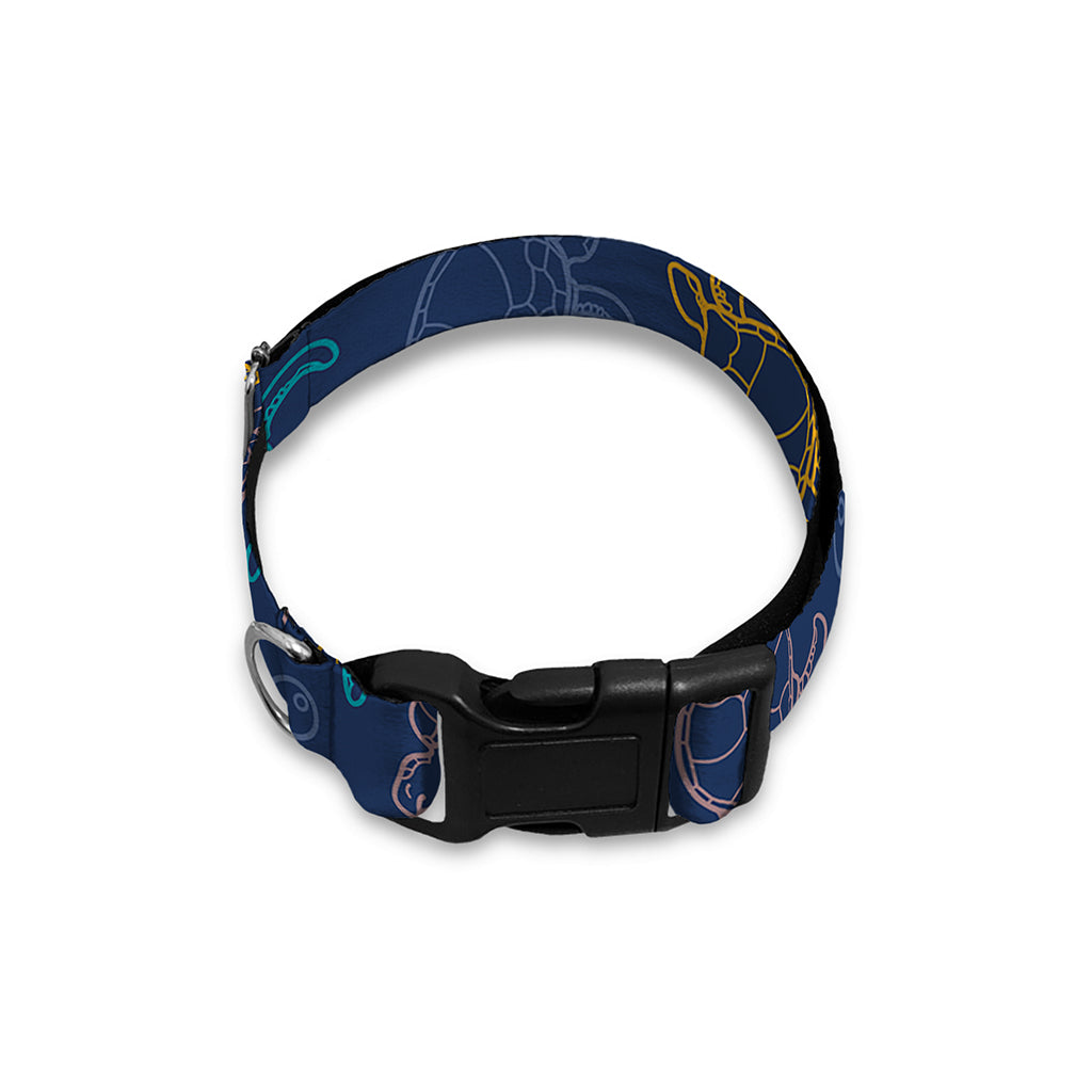 Cute Sea Turtle Pattern Print Dog Collar