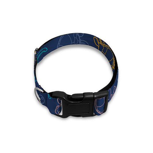 Cute Sea Turtle Pattern Print Dog Collar