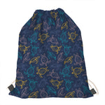 Cute Sea Turtle Pattern Print Drawstring Bag