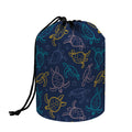 Cute Sea Turtle Pattern Print Drawstring Makeup Bag