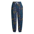 Cute Sea Turtle Pattern Print Fleece Lined Knit Pants