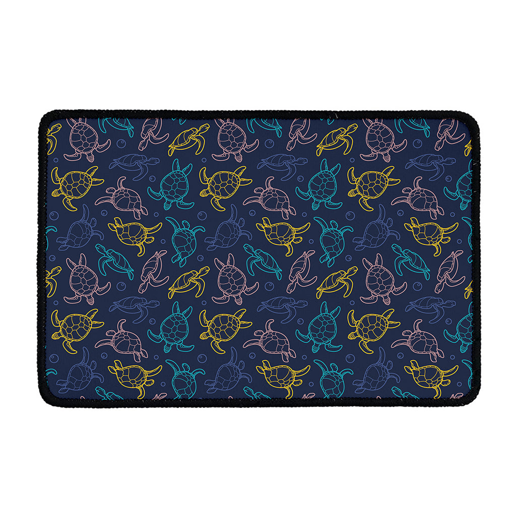 Cute Sea Turtle Pattern Print Kitchen Mat
