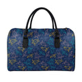 Cute Sea Turtle Pattern Print Leather Duffel Bag