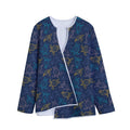 Cute Sea Turtle Pattern Print Long Sleeve Short Coat