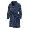 Cute Sea Turtle Pattern Print Men's Bathrobe