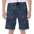Cute Sea Turtle Pattern Print Men's Beach Shorts