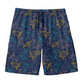 Cute Sea Turtle Pattern Print Men's Swim Trunks