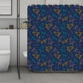 Cute Sea Turtle Pattern Print Polyester Shower Curtain