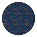 Cute Sea Turtle Pattern Print Round Floor Mat