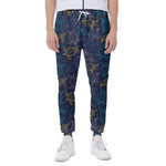 Cute Sea Turtle Pattern Print Scuba Joggers