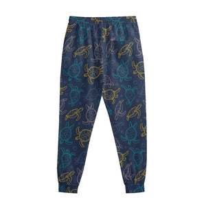 Cute Sea Turtle Pattern Print Sweatpants