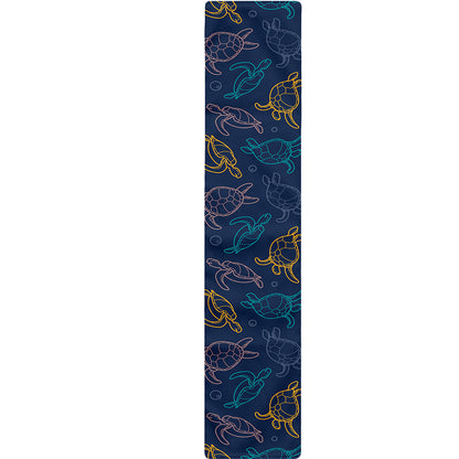 Cute Sea Turtle Pattern Print Table Runner