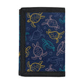 Cute Sea Turtle Pattern Print Trifold Wallet