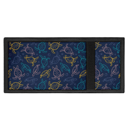 Cute Sea Turtle Pattern Print Trifold Wallet