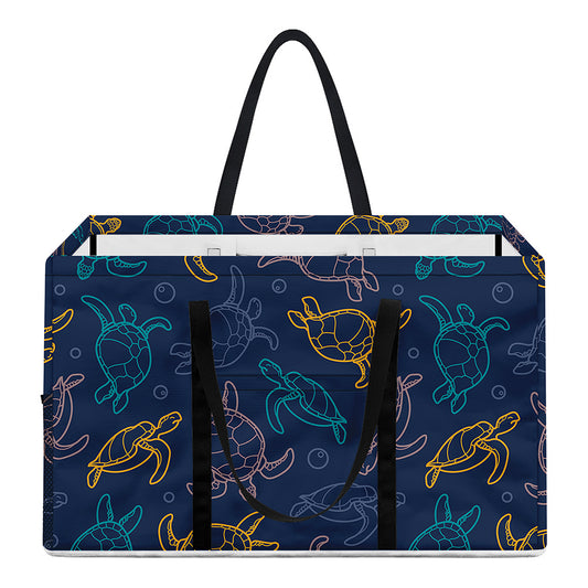 Cute Sea Turtle Pattern Print Utility Tote Bag