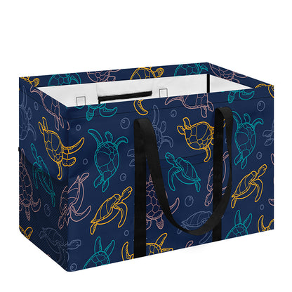 Cute Sea Turtle Pattern Print Utility Tote Bag