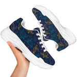 Cute Sea Turtle Pattern Print White Chunky Shoes