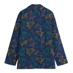 Cute Sea Turtle Pattern Print Women's Blazer