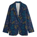 Cute Sea Turtle Pattern Print Women's Cotton Blazer