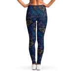 Cute Sea Turtle Pattern Print Women's Leggings