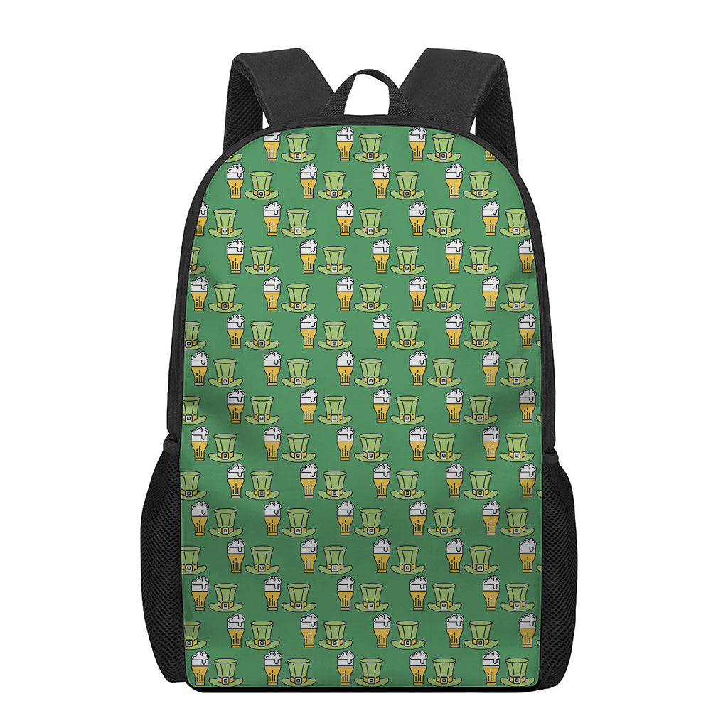 Cute Shamrock Saint Patrick's Day Print 17 Inch Backpack