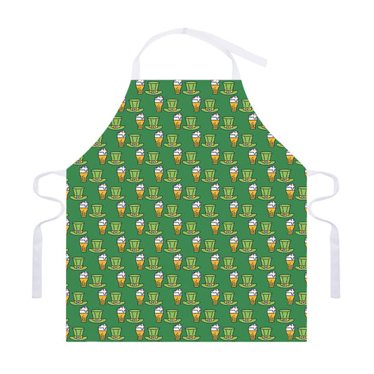Cute Shamrock Saint Patrick's Day Print Adjustable Apron