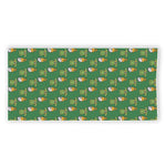 Cute Shamrock Saint Patrick's Day Print Beach Towel