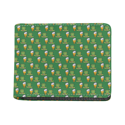 Cute Shamrock Saint Patrick's Day Print Bifold Wallet