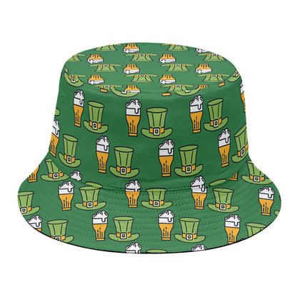 Cute Shamrock Saint Patrick's Day Print Bucket Hat