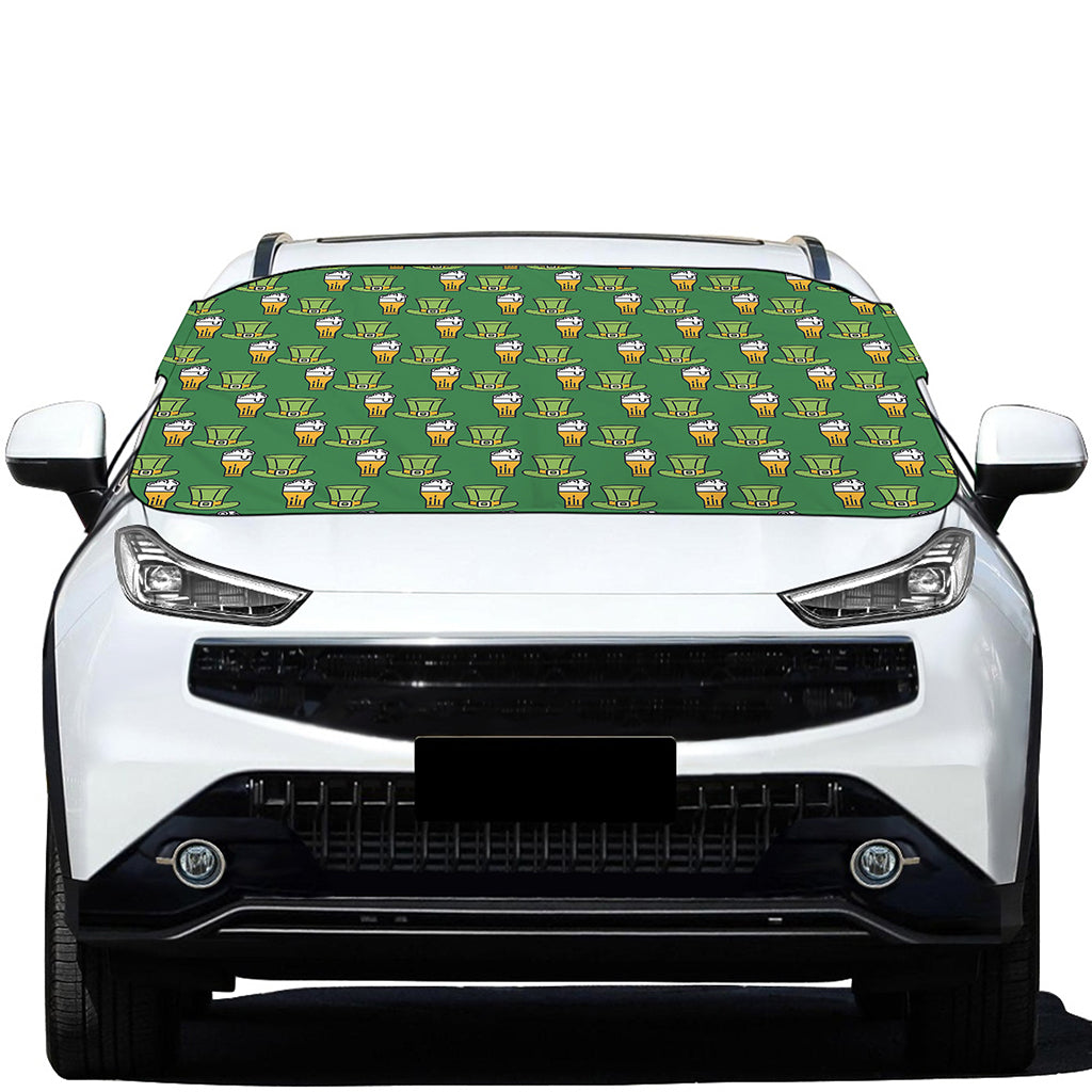 Cute Shamrock Saint Patrick's Day Print Car Windshield Snow Cover