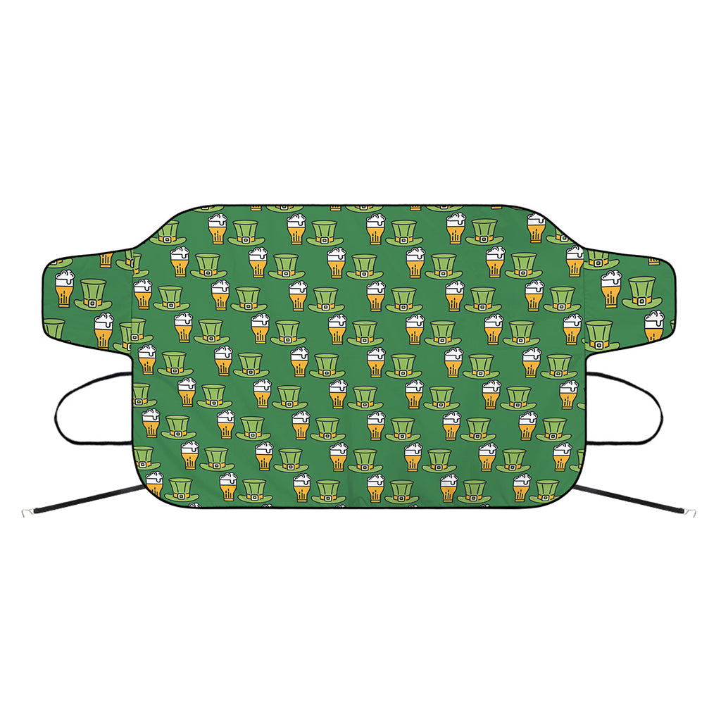 Cute Shamrock Saint Patrick's Day Print Car Windshield Snow Cover