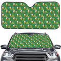 Cute Shamrock Saint Patrick's Day Print Car Windshield Sun Shade