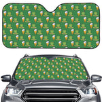 Cute Shamrock Saint Patrick's Day Print Car Windshield Sun Shade
