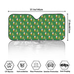Cute Shamrock Saint Patrick's Day Print Car Windshield Sun Shade