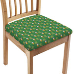 Cute Shamrock Saint Patrick's Day Print Chair Cushion Cover