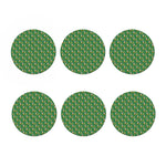 Cute Shamrock Saint Patrick's Day Print Coaster Set