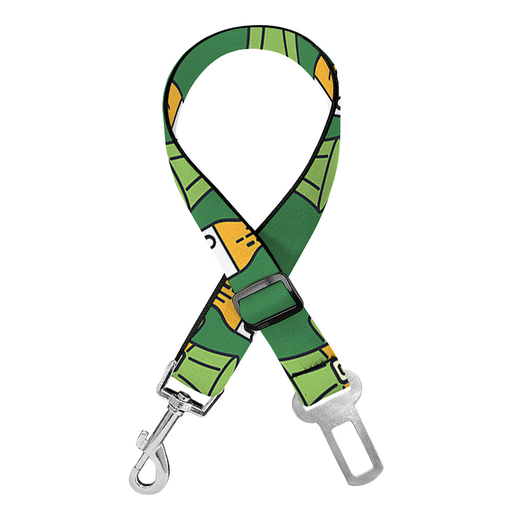 Cute Shamrock Saint Patrick's Day Print Dog Seat Belt