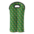 Cute Shamrock Saint Patrick's Day Print Double Neoprene Wine Tote