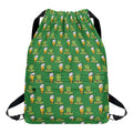 Cute Shamrock Saint Patrick's Day Print Drawstring Backpack