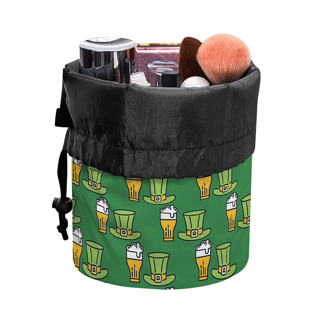 Cute Shamrock Saint Patrick's Day Print Drawstring Makeup Bag