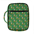 Cute Shamrock Saint Patrick's Day Print Front Pocket Bible Bag
