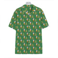 Cute Shamrock Saint Patrick's Day Print Hawaiian Shirt