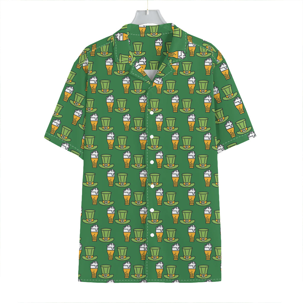 Cute Shamrock Saint Patrick's Day Print Hawaiian Shirt