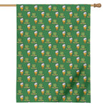 Cute Shamrock Saint Patrick's Day Print House Flag