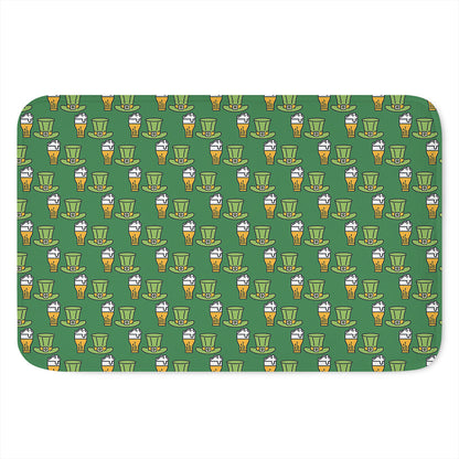 Cute Shamrock Saint Patrick's Day Print Indoor Door Mat