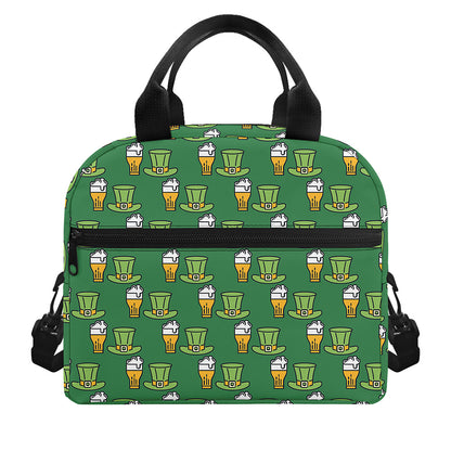 Cute Shamrock Saint Patrick's Day Print Insulated Lunch Bag