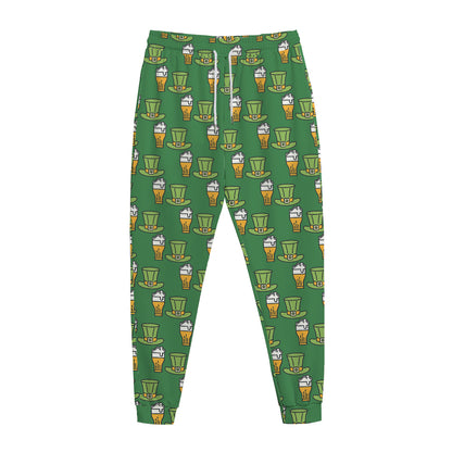 Cute Shamrock Saint Patrick's Day Print Jogger Pants